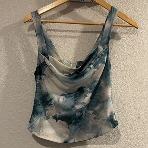 NWT Forever 21 Emerald Green and White Camisole Top